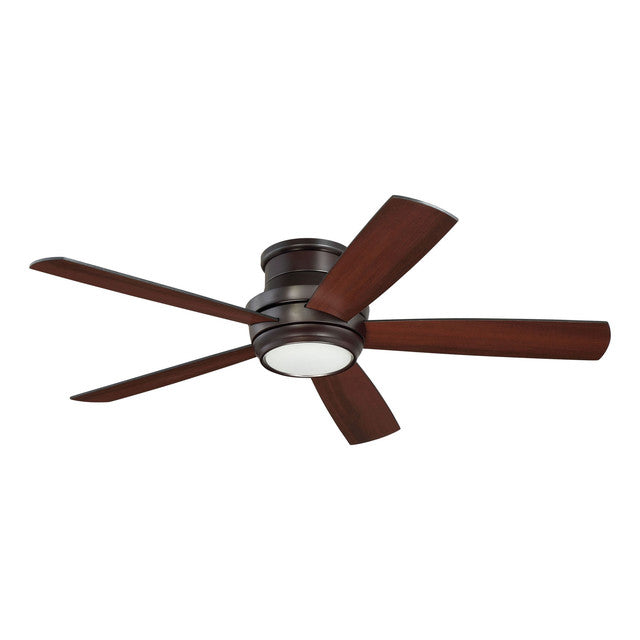 TMPH52OB5 - Tempo Hugger 52" 5 Blade Ceiling Fan with Light Kit - Remote & Wall Control - Oiled Bron