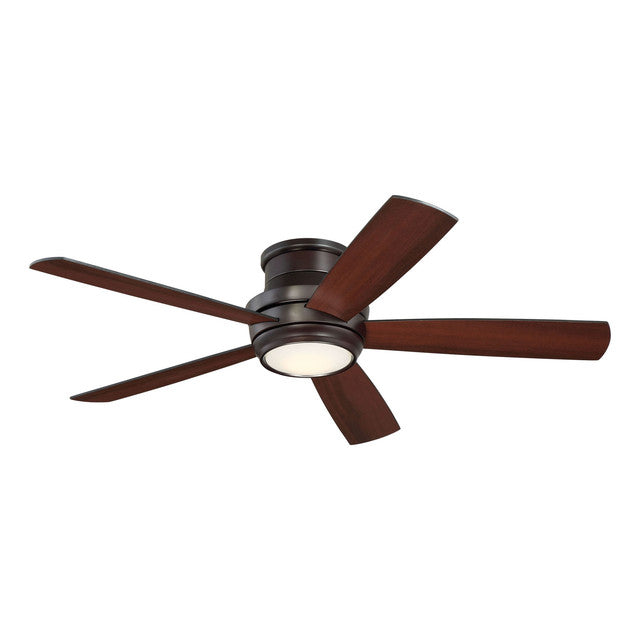 TMPH52OB5 - Tempo Hugger 52" 5 Blade Ceiling Fan with Light Kit - Remote & Wall Control - Oiled Bron
