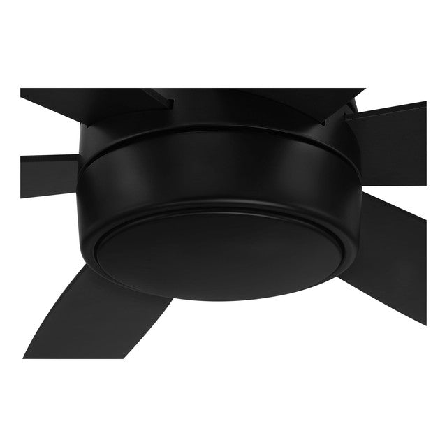 TRV52FB6 - Trevor 52" 6 Blade Indoor / Outdoor Ceiling Fan with Light Kit - Remote Control - Flat Bl