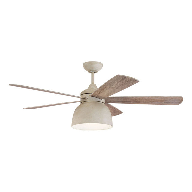 VEN52CW5 - Ventura 52" 5 Blade Indoor / Outdoor Ceiling Fan with Light Kit - Remote & Wall Control -