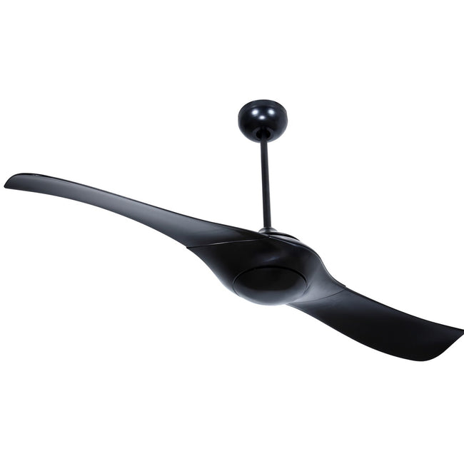 VG54FB2 - Vogue 54" 2 Blade Ceiling Fan with Light Kit - Remote & Wall Control - Flat Black