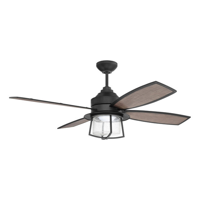 WAT52FB4 - Waterfront 52" 4 Blade Indoor / Outdoor Ceiling Fan with Light Kit - Remote & Wall Contro