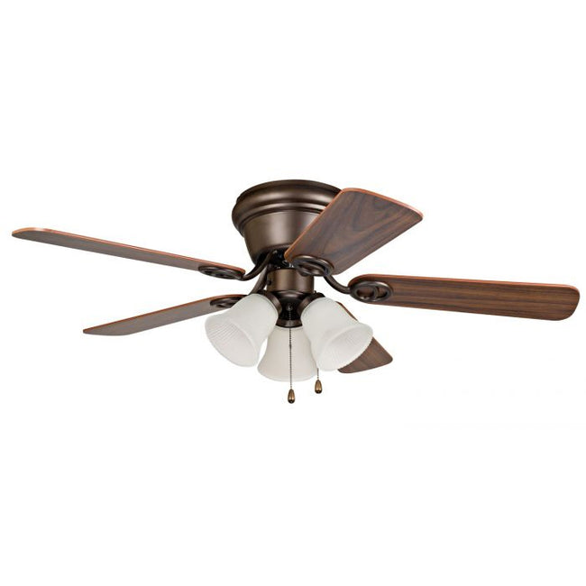 WC42ORB5C3F - Wyman 42" 5 Blade Ceiling Fan with Light Kit - Pull Chain - Oil Rubbed Bronze