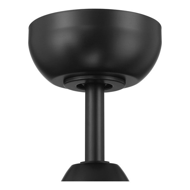 WVN52FB5 - Woven 52" 5 Blade Indoor / Outdoor Ceiling Fan with Light Kit - Pull Chain - Flat Black