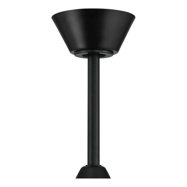 ZOM66FB6 - Zoom 66" 6 Blade Indoor / Outdoor Ceiling Fan with Light Kit - Remote Control - Flat Blac