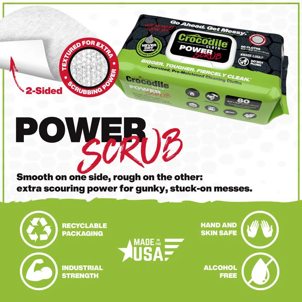 Crocodile Cloth PowerSCRUB - 80-Count