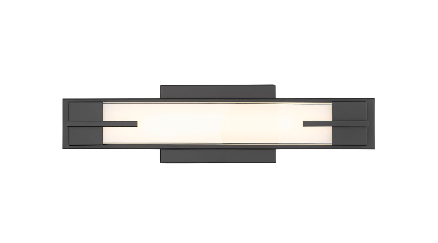 4100-18W-MB-LED - Chase 1 Light 18" Vanity - Matte Black