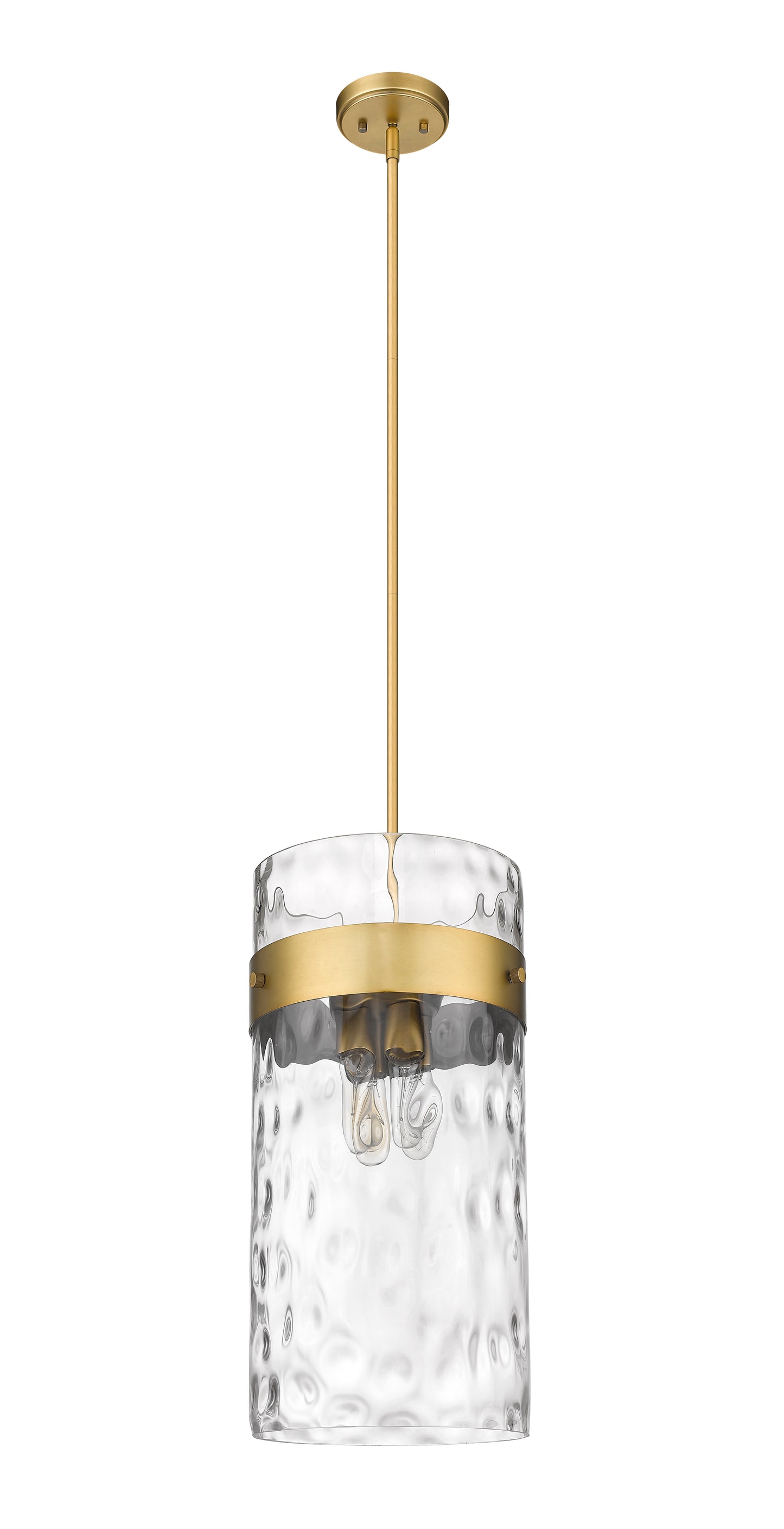 3035P12-RB - Fontaine 4 Light 13" Pendant - Rubbed Brass