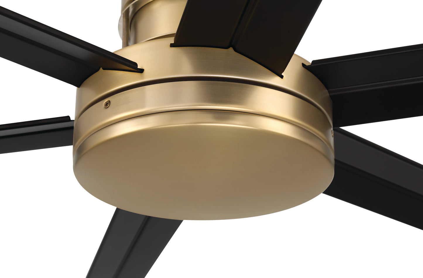 MND80SBFB6-NWF - Mondo 80" Ceiling Fan no Wifi 80" 6 Blade Ceiling Fan with Light Kit - Satin Brass