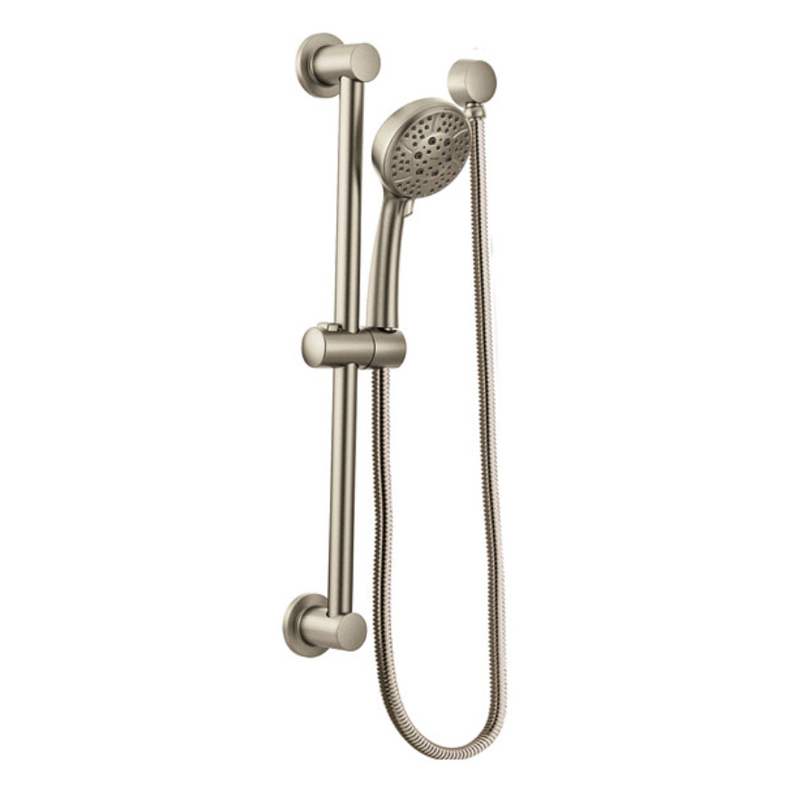 A725NL - Moen Circular Drop Ell for Handheld Showerhead (2.4"L x 1.7"W x 2.5"H) - Brushed Nickel