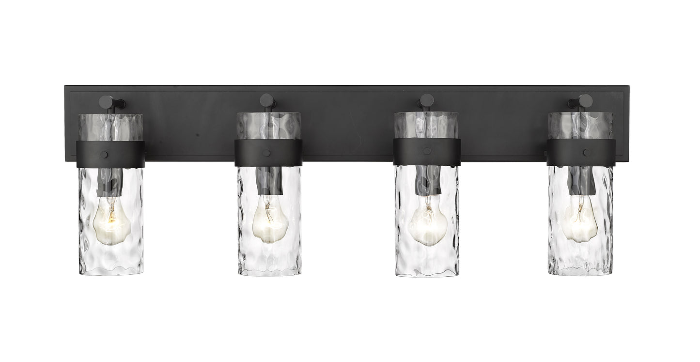 3035-4V-MB - Fontaine 4 Light 34" Vanity - Matte Black