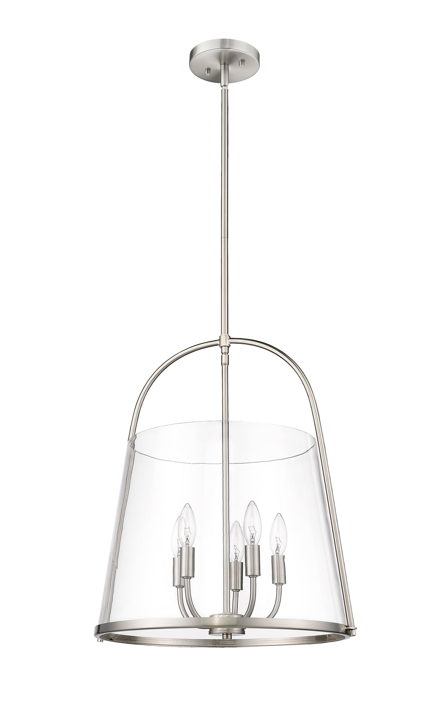 3041P18-BN - Archis 5 Light 18" Pendant - Brushed Nickel