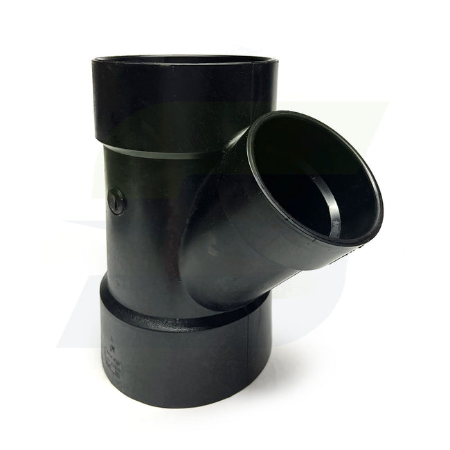 I092650 - 6" x 6" x 4" Hub ABS DWV 45 Degree Reducing Wye 5810R