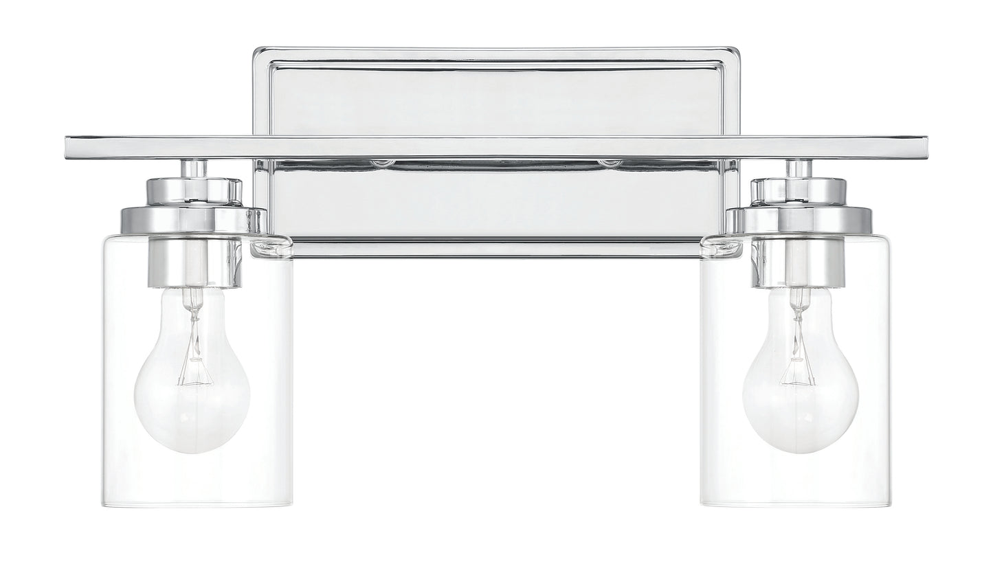 20417CH2 - Clark 2 Light 17" Wide Vanity Light - Chrome