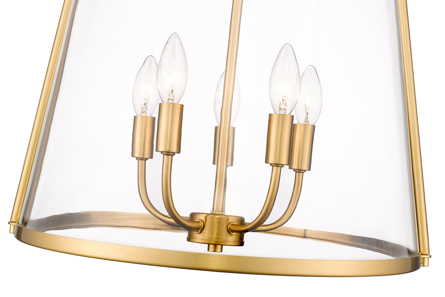 3041P18-MGLD - Archis 5 Light 18" Pendant - Modern Gold