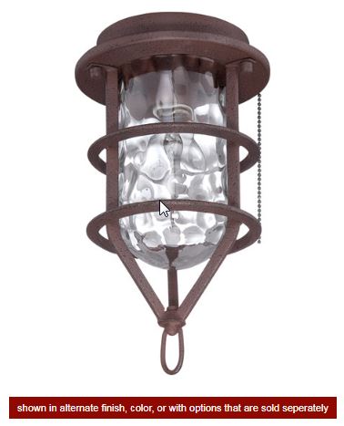 OLK200-ABZ-LED - Wire Cage Clear Water Glass w/1x4w LED Filament Bulb- ABZ