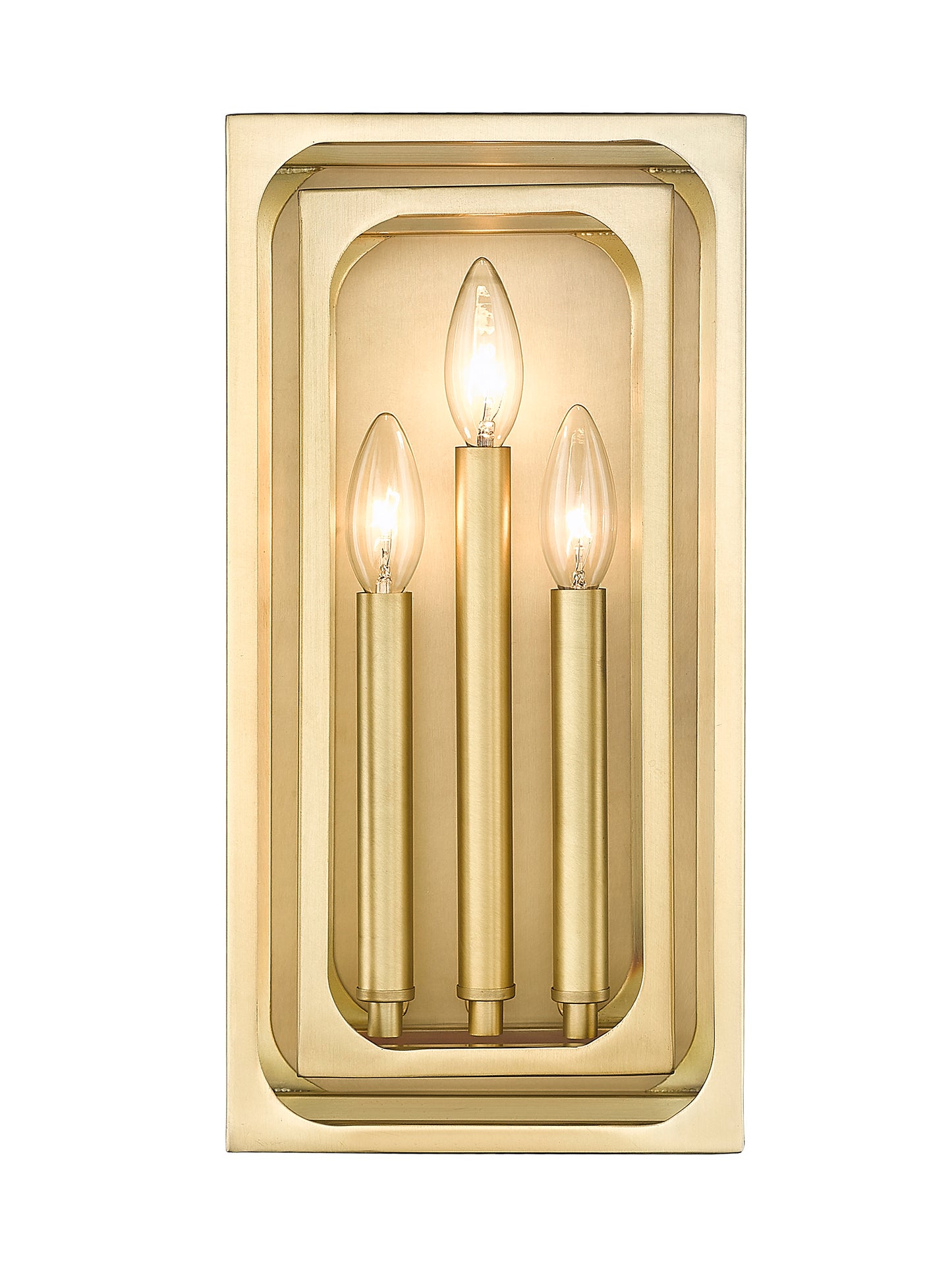 3038-3S-RB - Easton 3 Light Wall 16" Sconce - Rubbed Brass