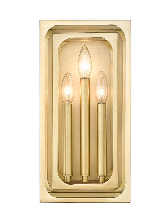 3038-3S-RB - Easton 3 Light Wall 16" Sconce - Rubbed Brass