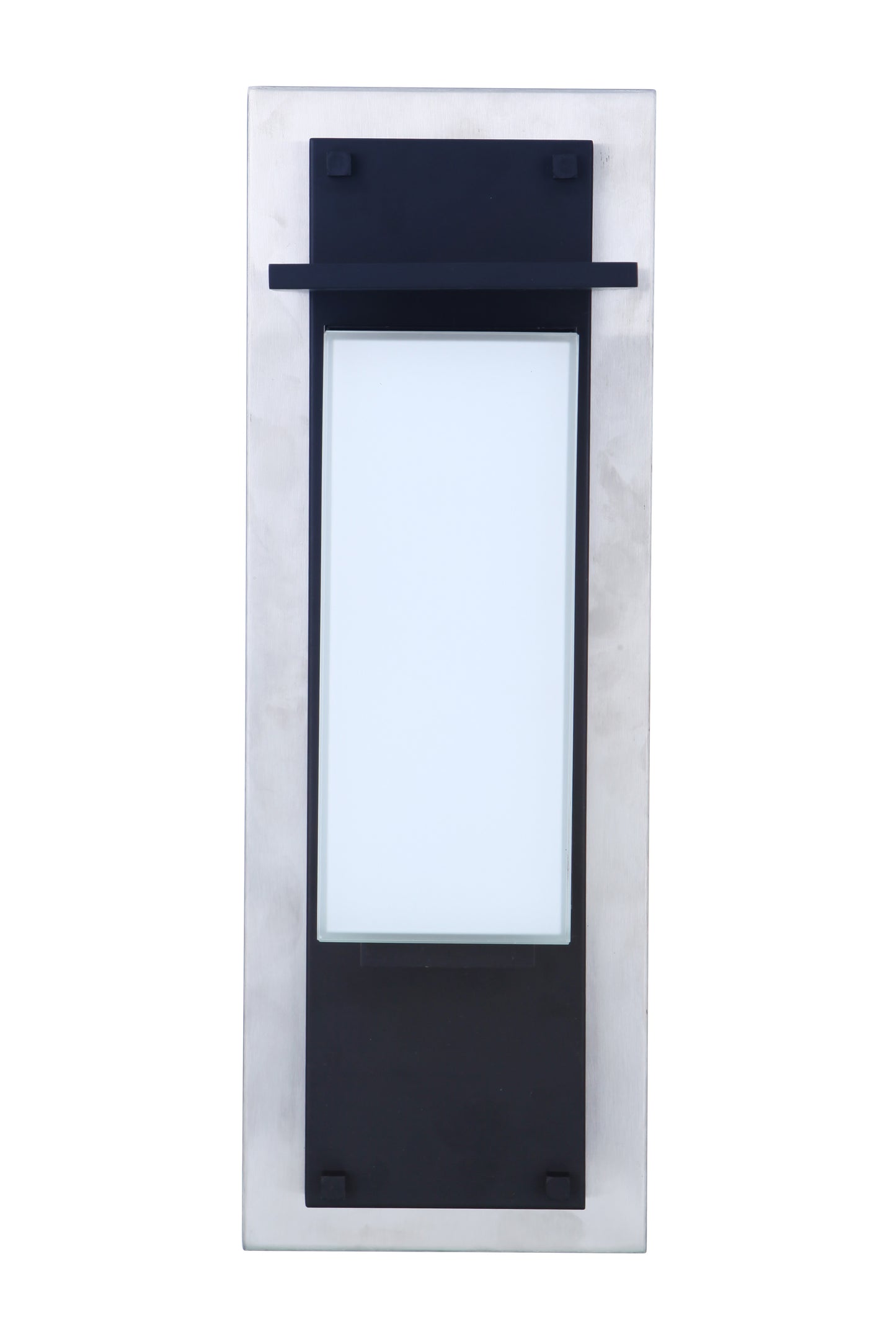 ZA2522-SSMN-LED - Heights 1 Light 24" High Outdoor Wall Lantern - Stainless Steel / Midnight