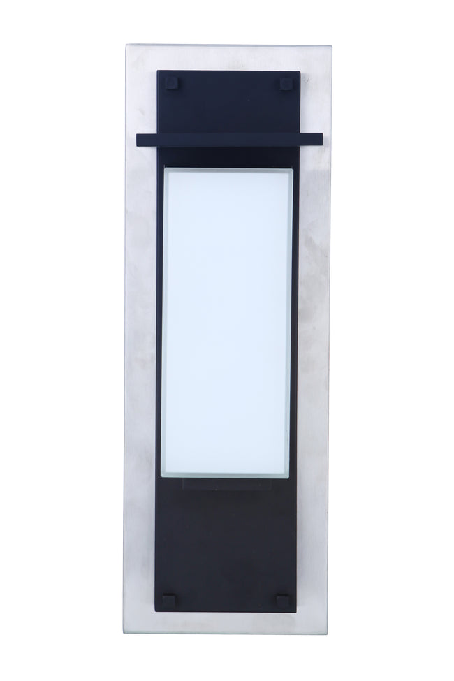 ZA2522-SSMN-LED - Heights 1 Light 24" High Outdoor Wall Lantern - Stainless Steel / Midnight