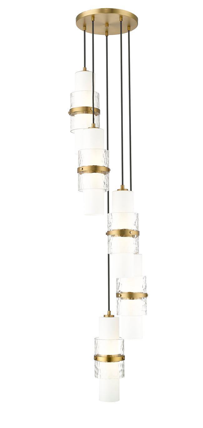 1946P-5R-MGLD - Cayden 5 Light 12" Chandelier - Modern Gold