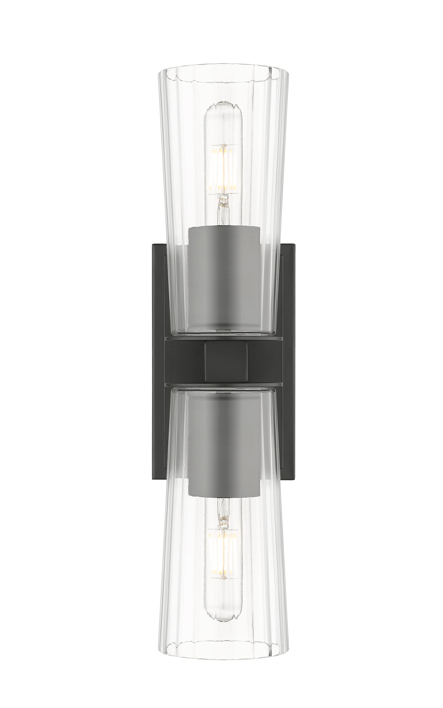 826-2S-MB - Titus 2 Light Wall 18" Sconce - Matte Black