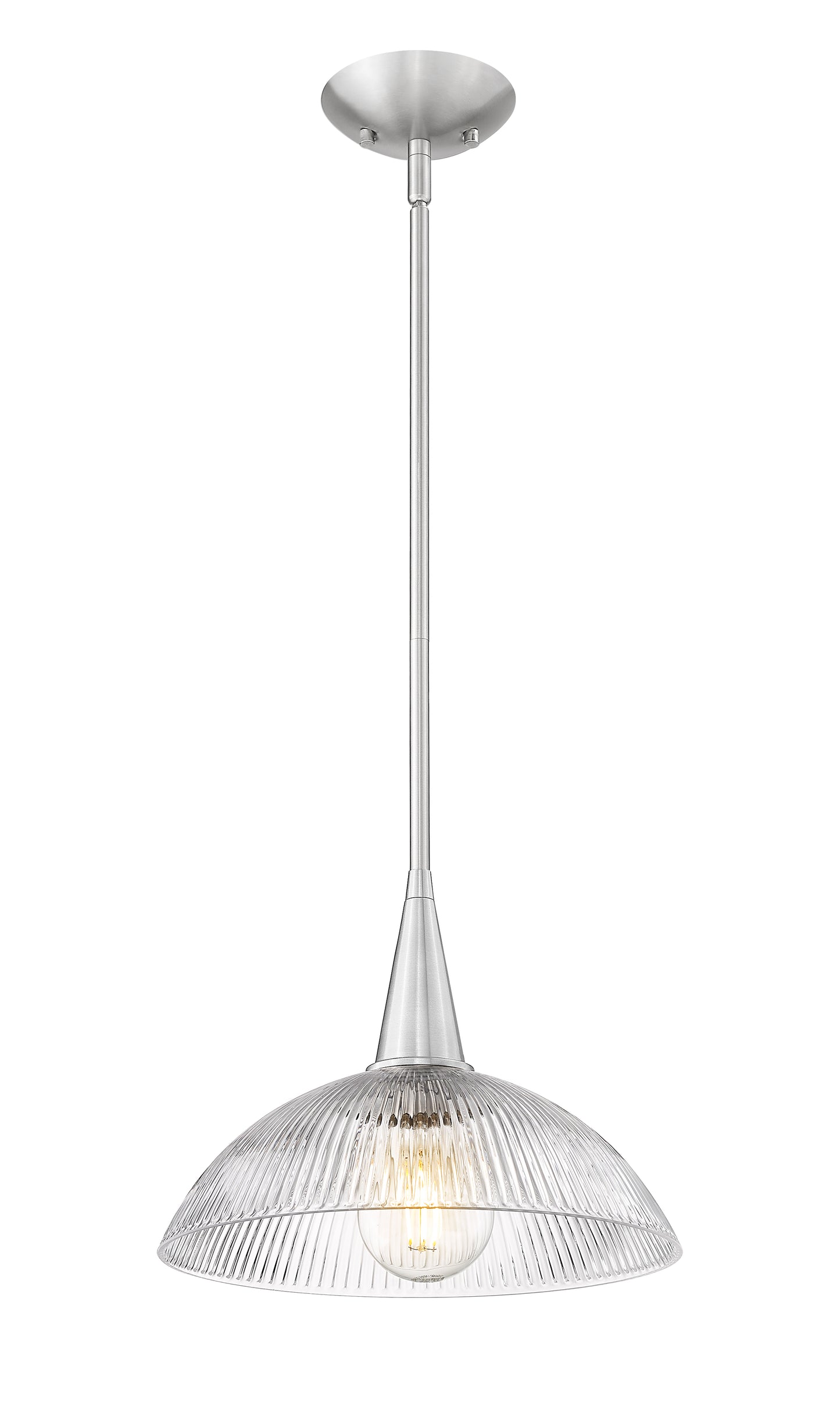3051P12-BN - Lunelle 1 Light 12" Pendant - Brushed Nickel