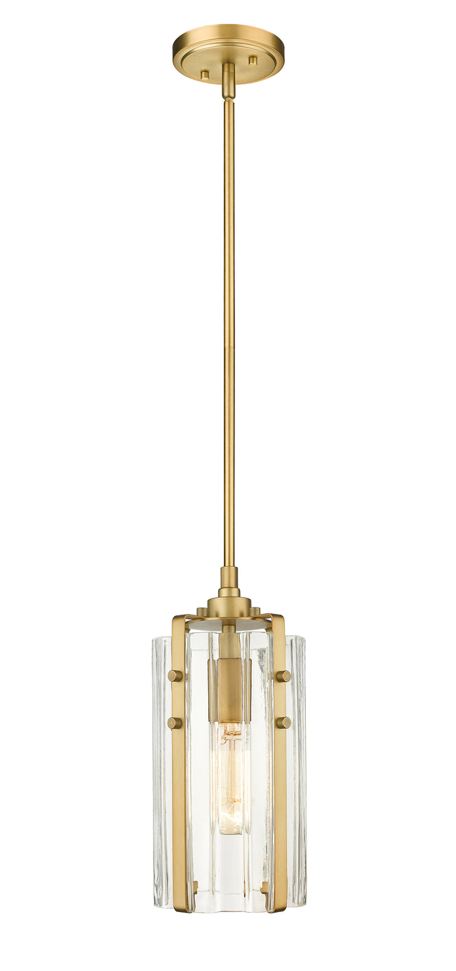 3036MP-RB - Alverton 1 Light 6" Pendant - Rubbed Brass