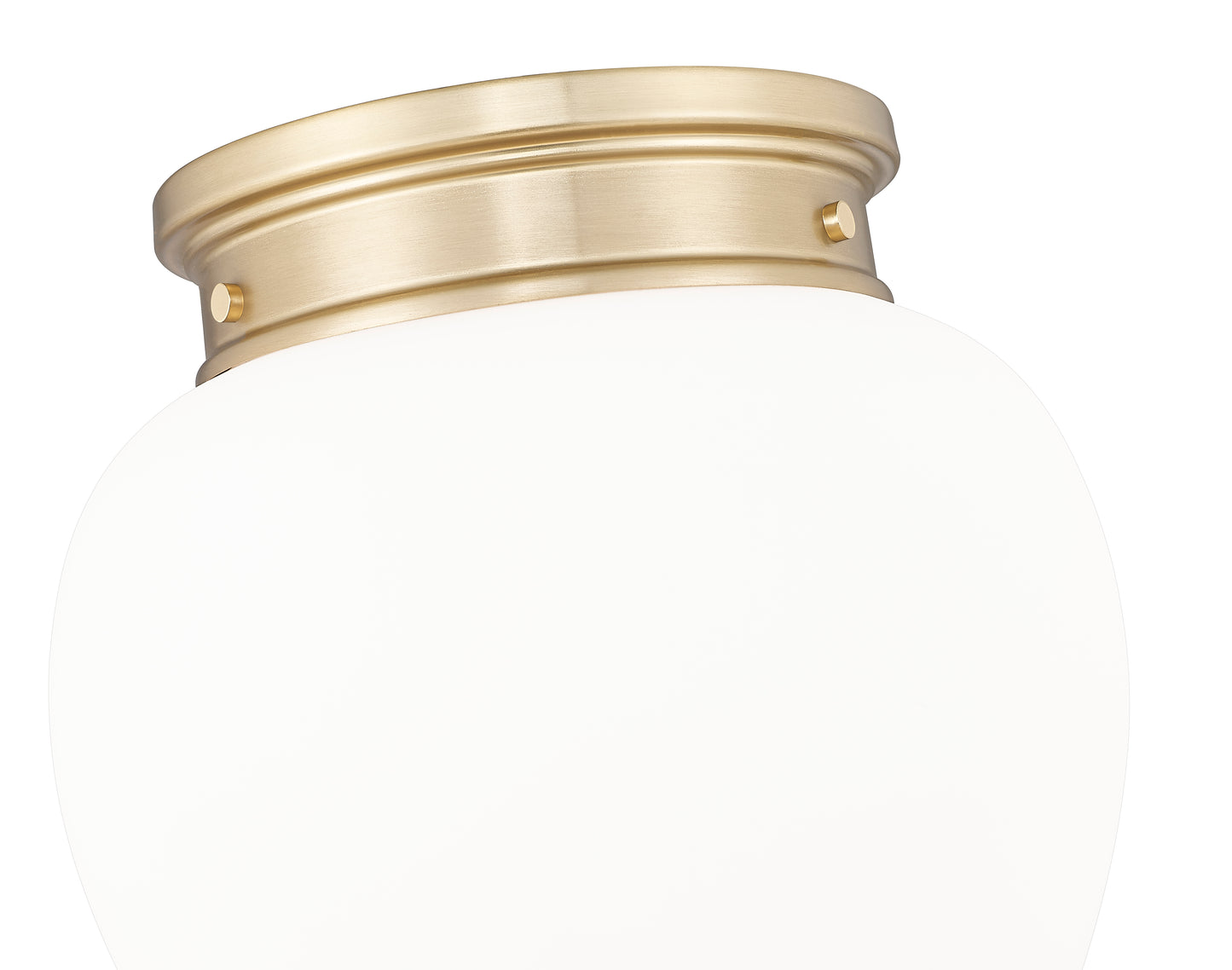 1945F12-MGLD - Gideon 1 Light Flush 12" Mount - Modern Gold