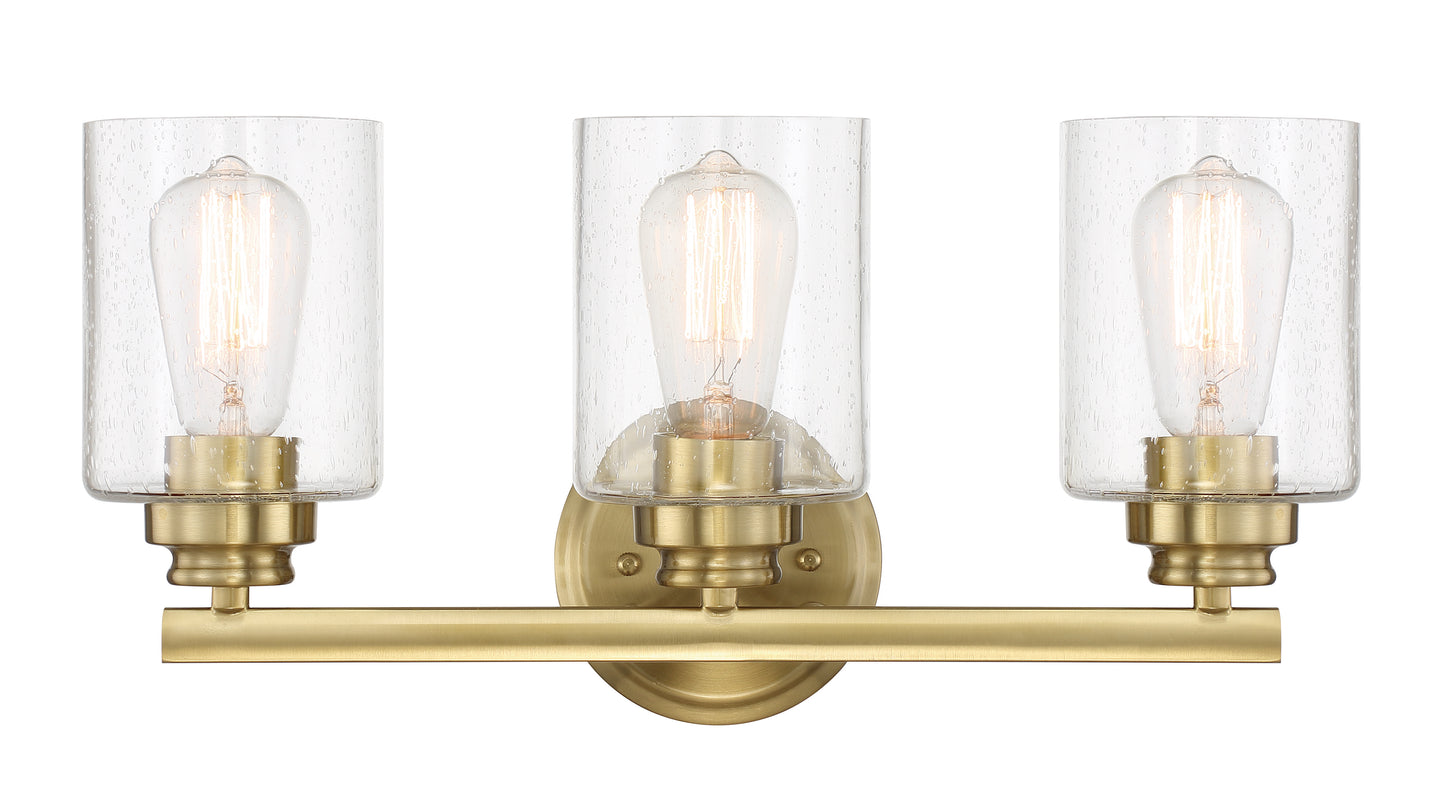 50503-SB - Bolden 3 Light 18" Wide Vanity Light - Satin Brass