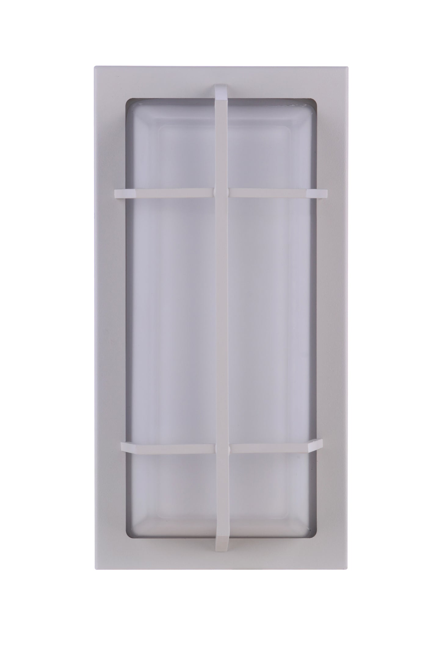ZA6112-TW - Bulkhead Rectangular 2 Light 14" High Outdoor Wall/Ceiling Mount - Textured White