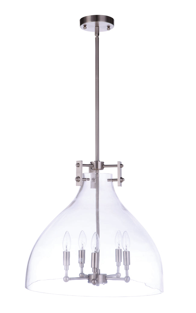 55895-BNK - Chardonnay 5 Light 20" Wide Pendant - Brushed Nickel