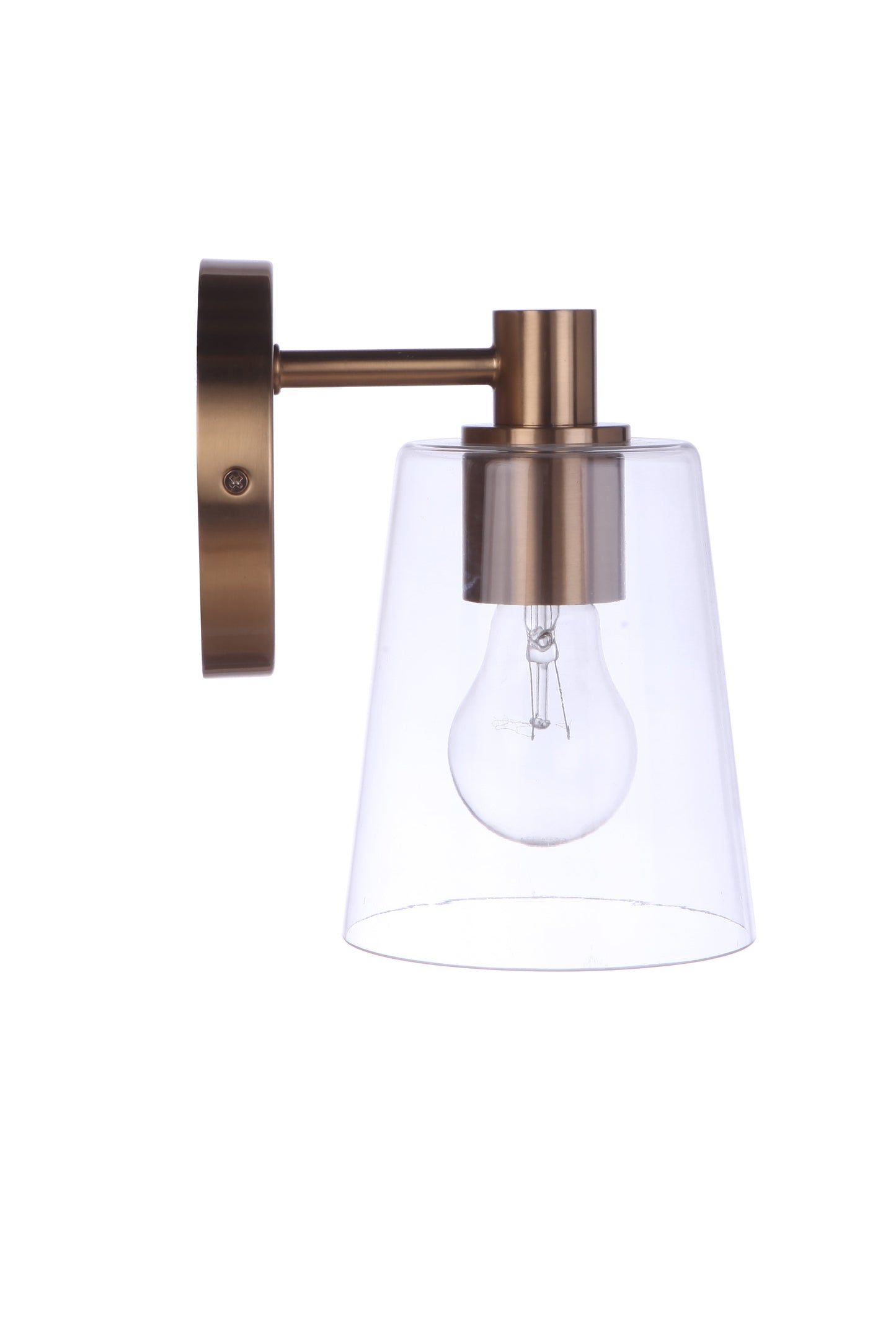 12605SB1 - Emilio 1 Light 8" High Wall Sconce - Satin Brass