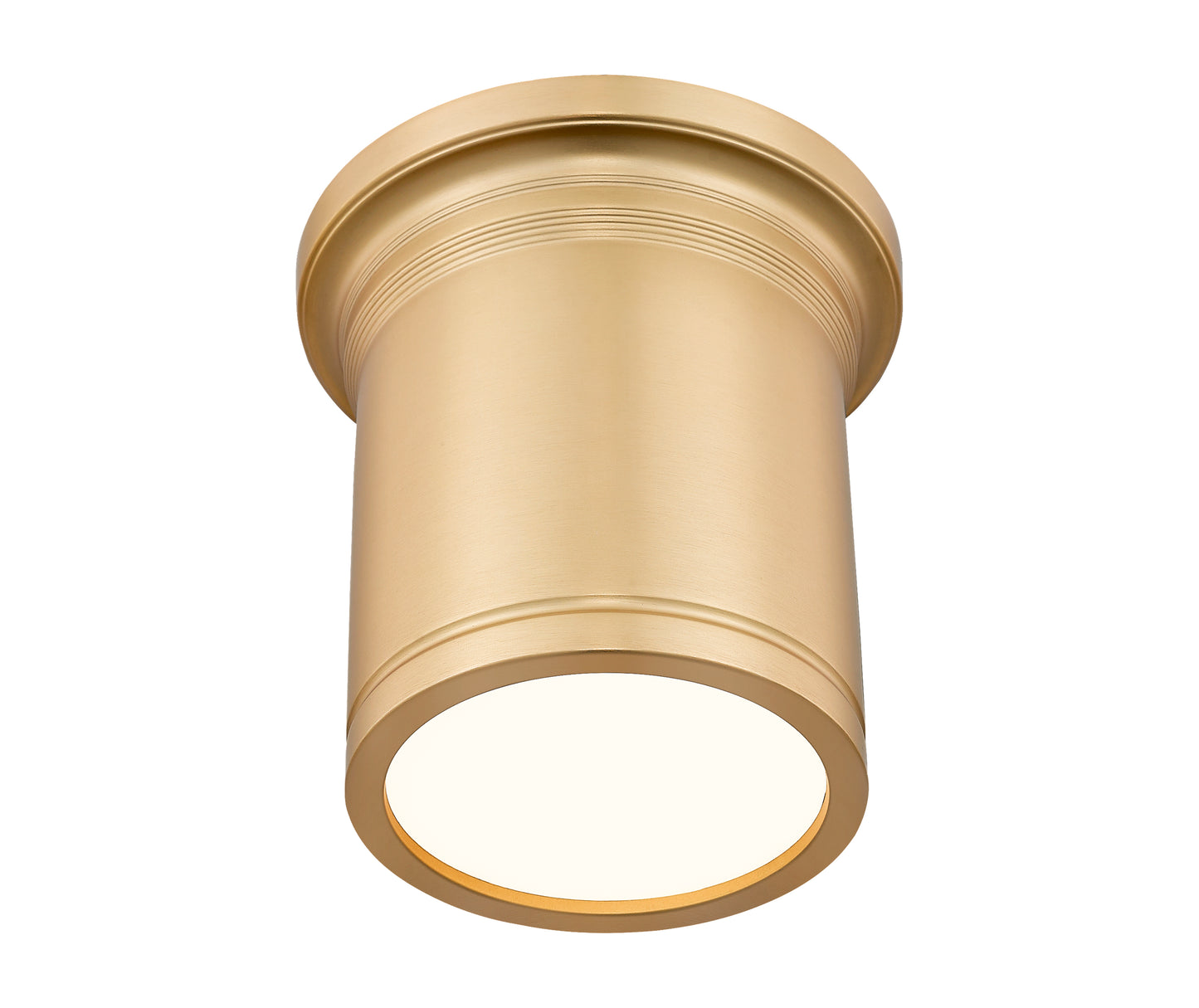 7702F8-MGLD-LED - Bentley 1 Light Flush 8" Mount - Modern Gold