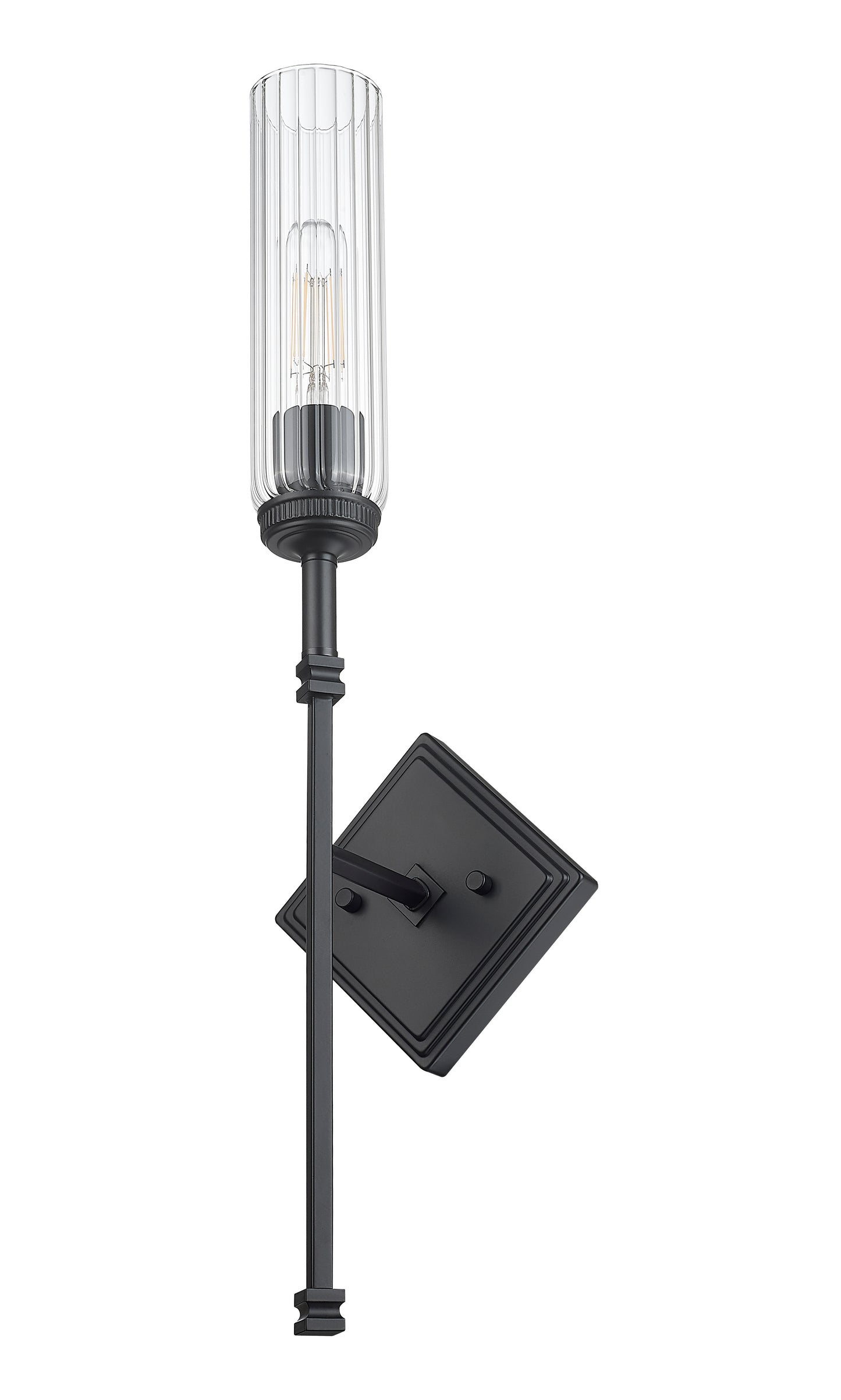 3047-1S-MB - Esme 1 Light Wall 24" Sconce - Matte Black