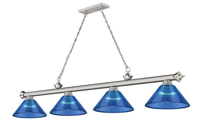 2306-4BN-ARDB - Cordon 4 Light 81" Billiard - Brushed Nickel