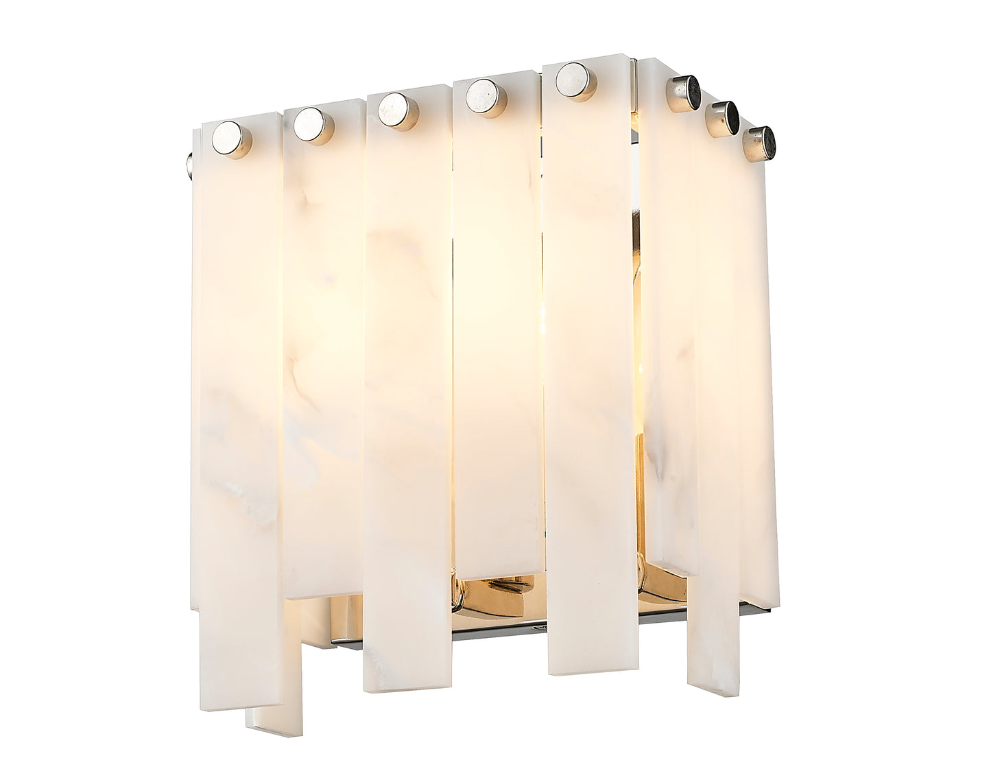 345-2S-PN - Viviana 2 Light Wall 8" Sconce - Polished Nickel