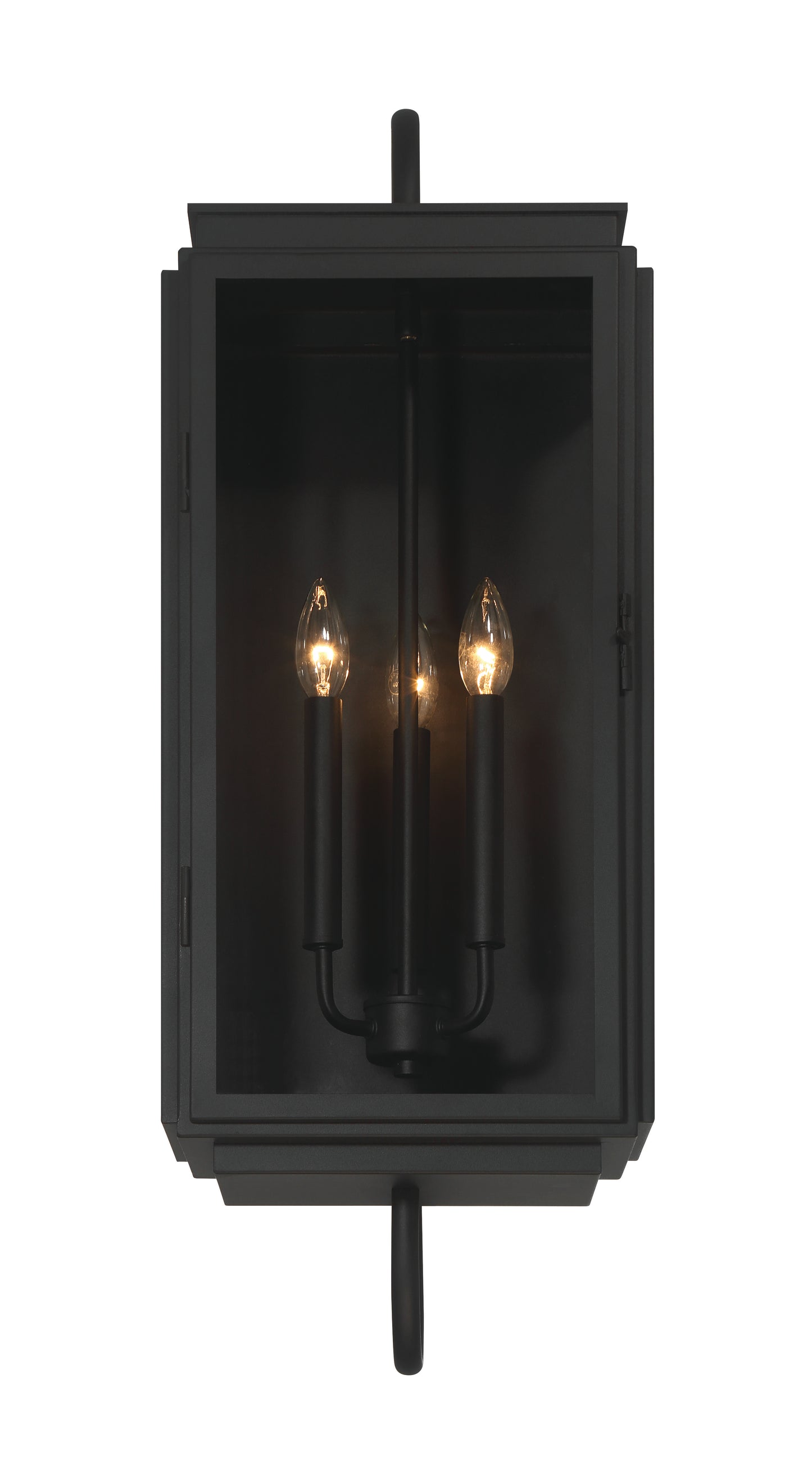 ZA7720-TB - Irving 3 Light 31" High Outdoor Wall Lantern - Textured Black