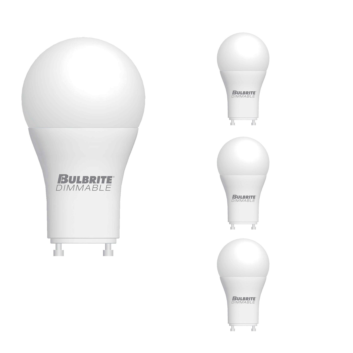 774283 - Dimmable Frost A19 LED GU24 Base Light Bulb - 9 Watt - 2700K - 4 Pack