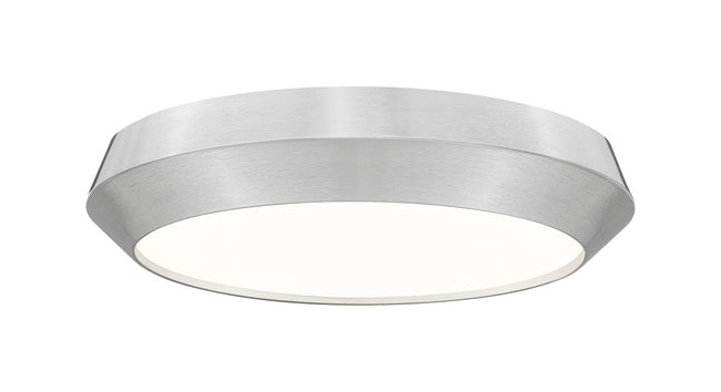 7701F16-BN-LED - Quasars 1 Light Flush 16" Mount - Brushed Nickel