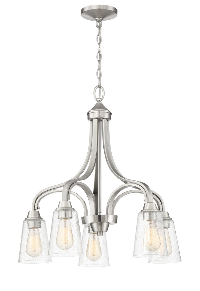 41915-BNK-CS - Grace 5 Light 24" Wide Chandelier - Brushed Nickel