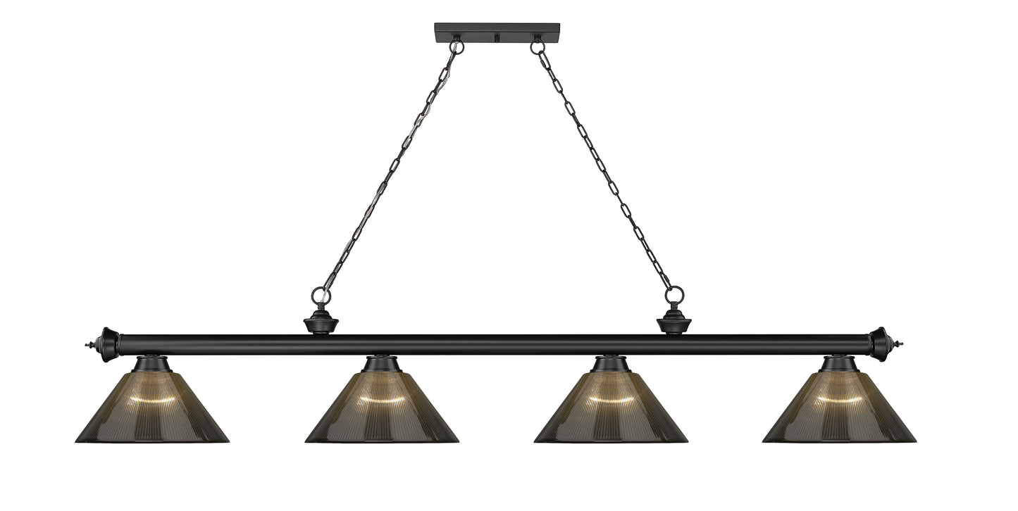 2306-4MB-ARS - Cordon 4 Light 81" Billiard - Matte Black