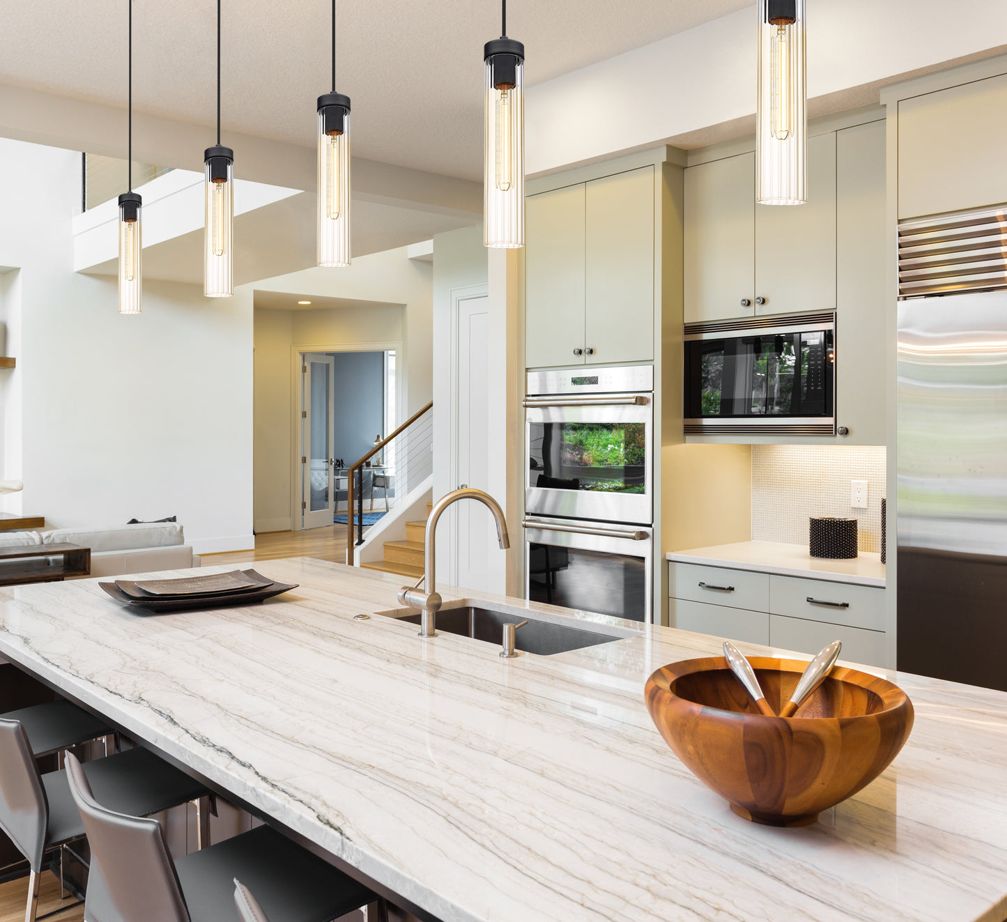 740P-MB - Beau 1 Light 5" Pendant - Matte Black