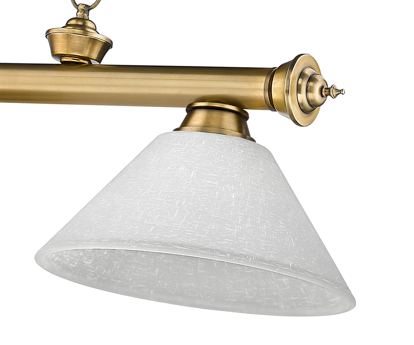 2306-3RB-AWL14 - Cordon 3 Light 57" Billiard - Rubbed Brass