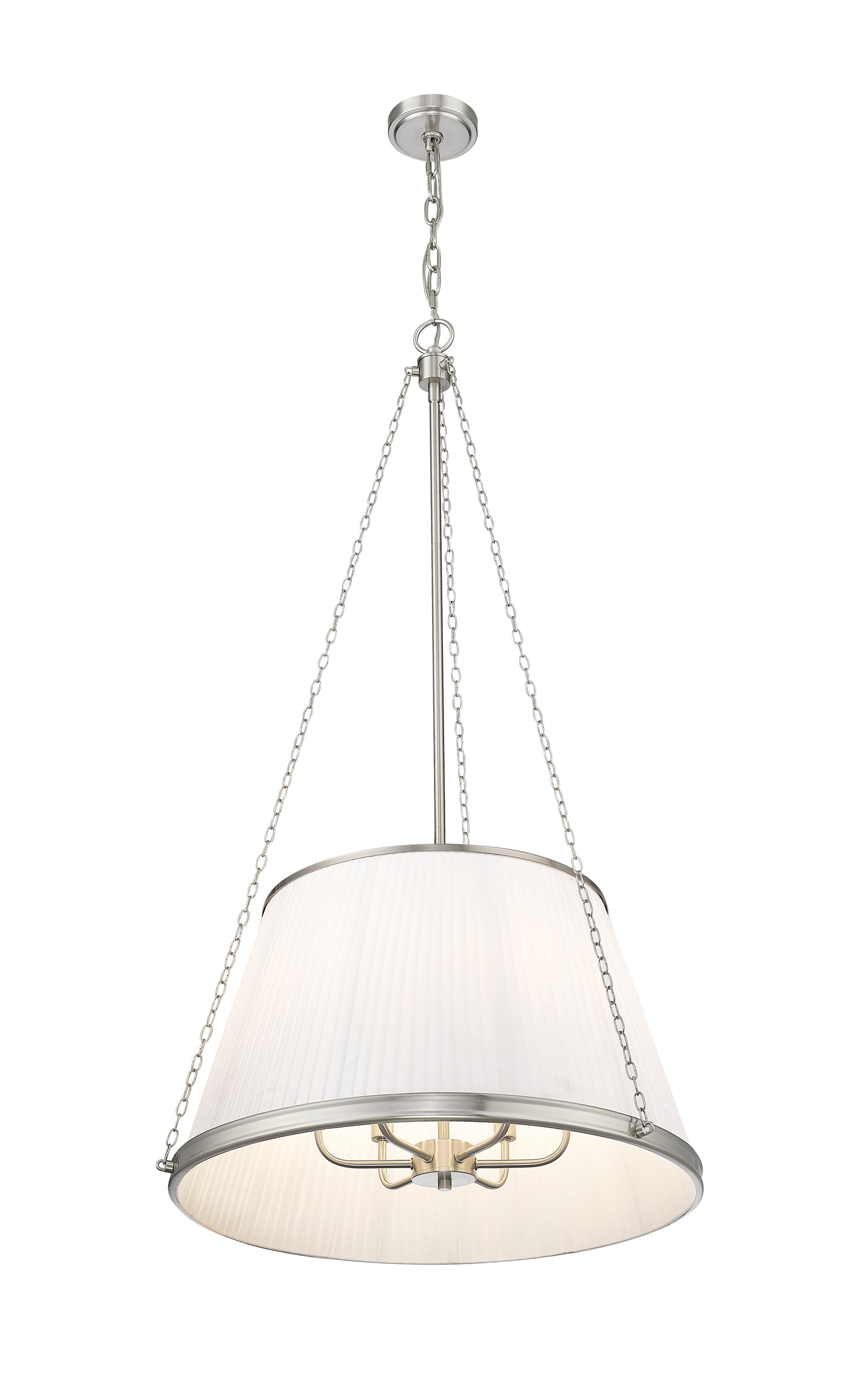 1954P24-BN - Madeline 6 Light 24" Pendant - Brushed Nickel