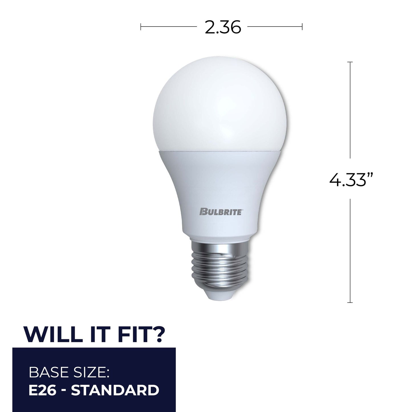 774070 - Frost A19 LED Light Bulb - 9 Watt - 3000K - 6 Pack