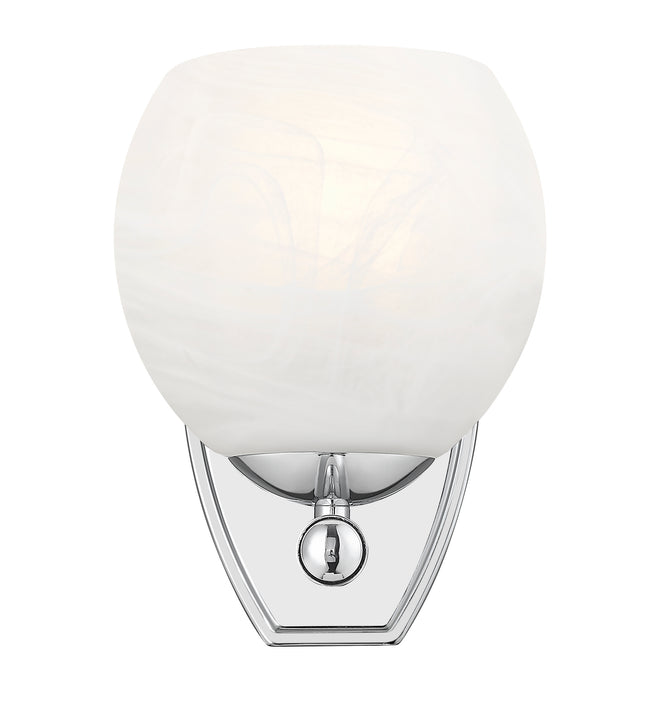 1963-1S-CH - Colette 1 Light Wall 9" Sconce - Chrome
