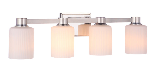12928PLN4 - Bretton 4 Light 28" Wide Vanity Light - Polished Nickel