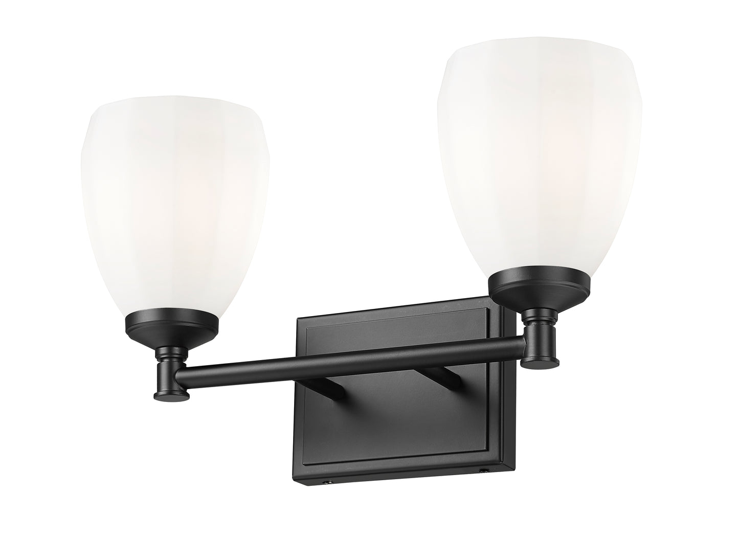 7004-2V-MB - Oren 2 Light 16" Vanity - Matte Black