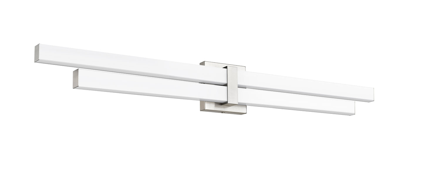 1008-40W-BN-LED - Zane 2 Light 40" Vanity - Brushed Nickel